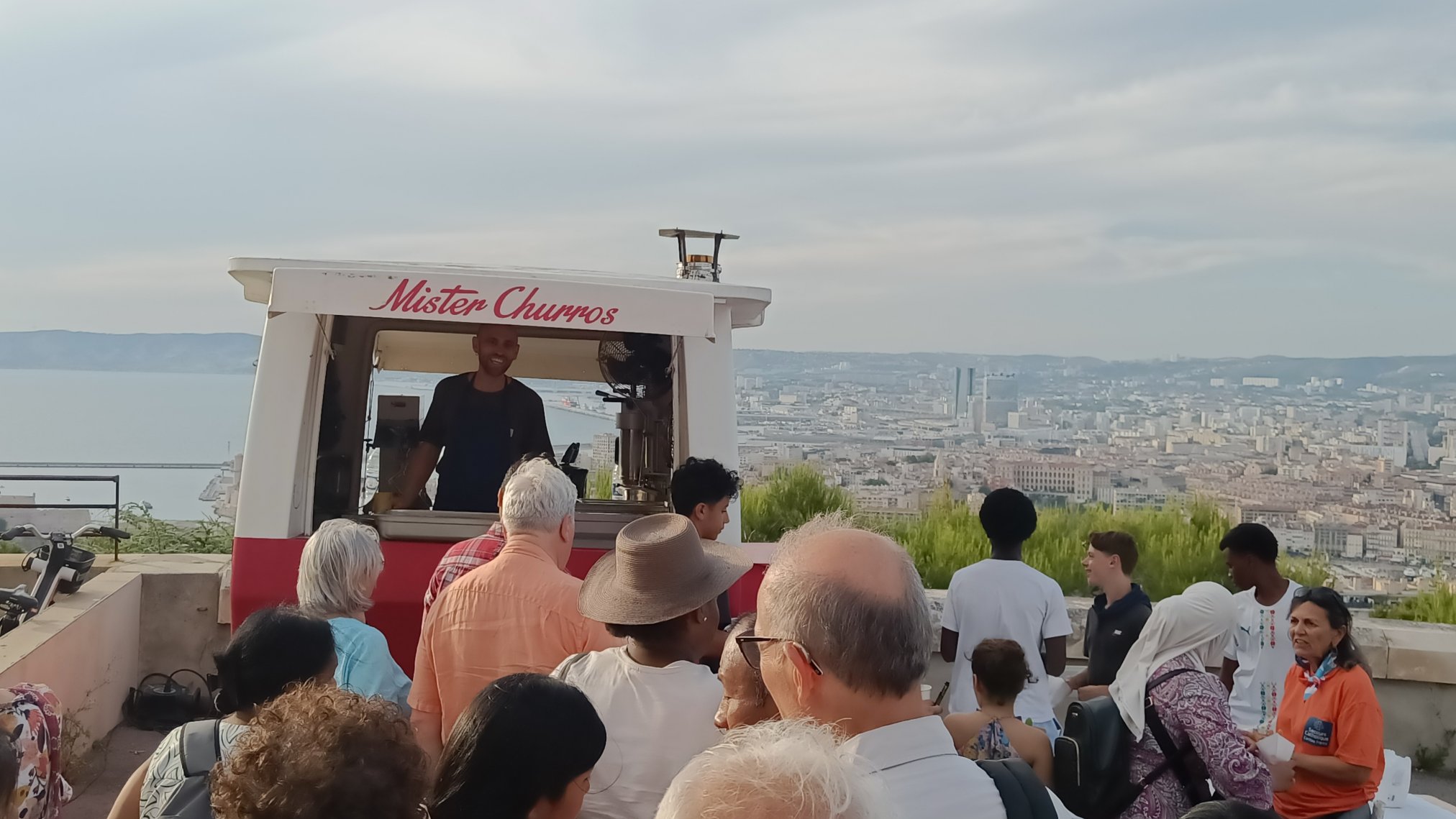 Distribution des churros salés