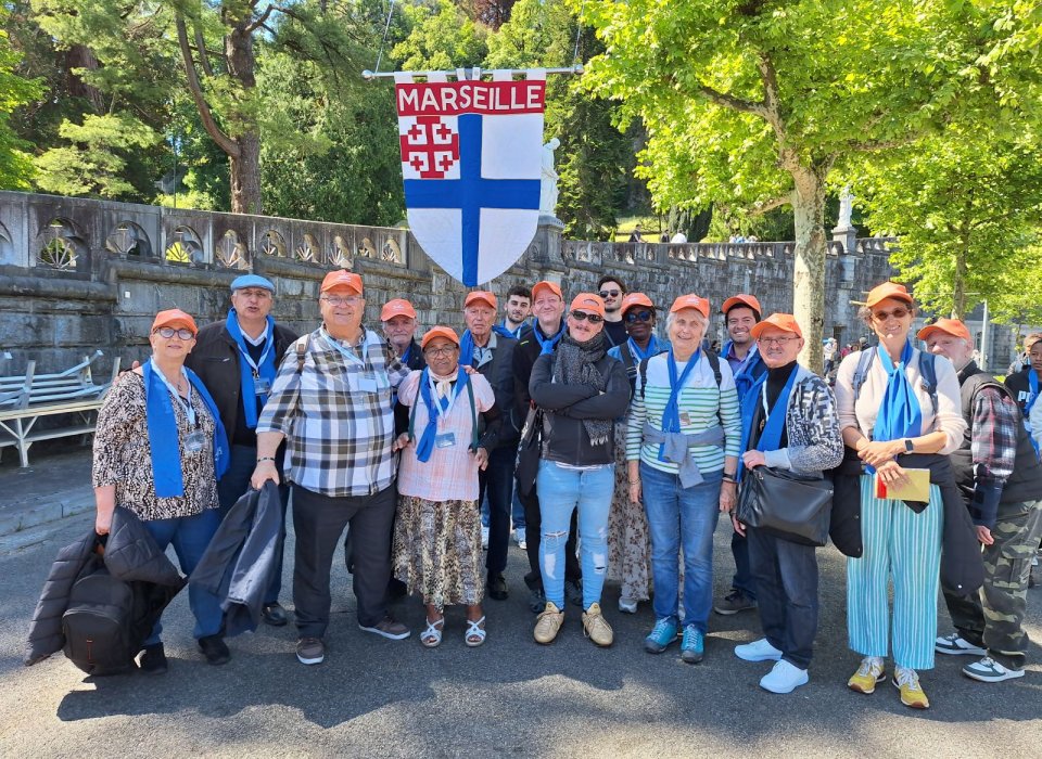 Les participants au pèlerinage diocésain à Lourdes