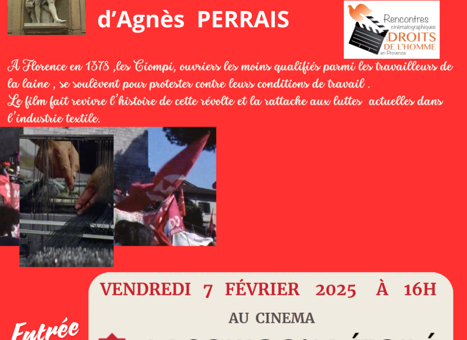 Affiche Projection film Ciompi