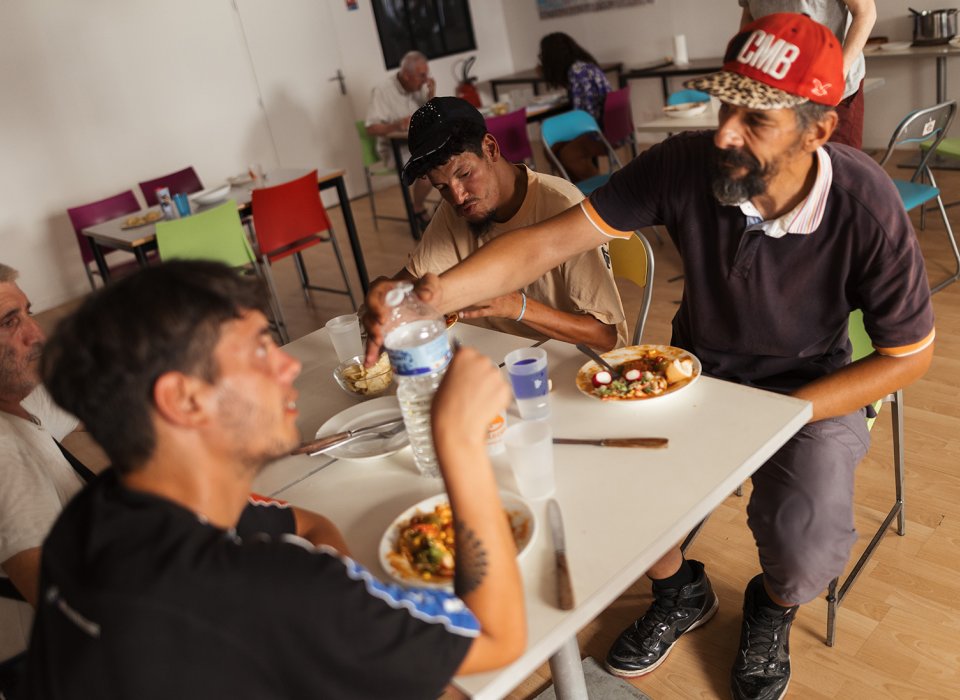un repas partagé à Marseille