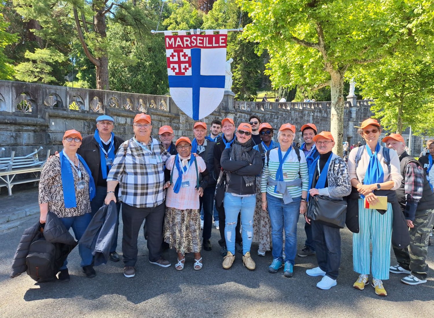 Les participants au pèlerinage diocésain à Lourdes