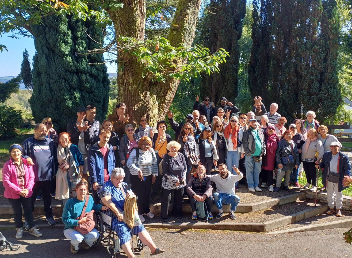 Les participants du Voyage de l'Espérance à Lourdes