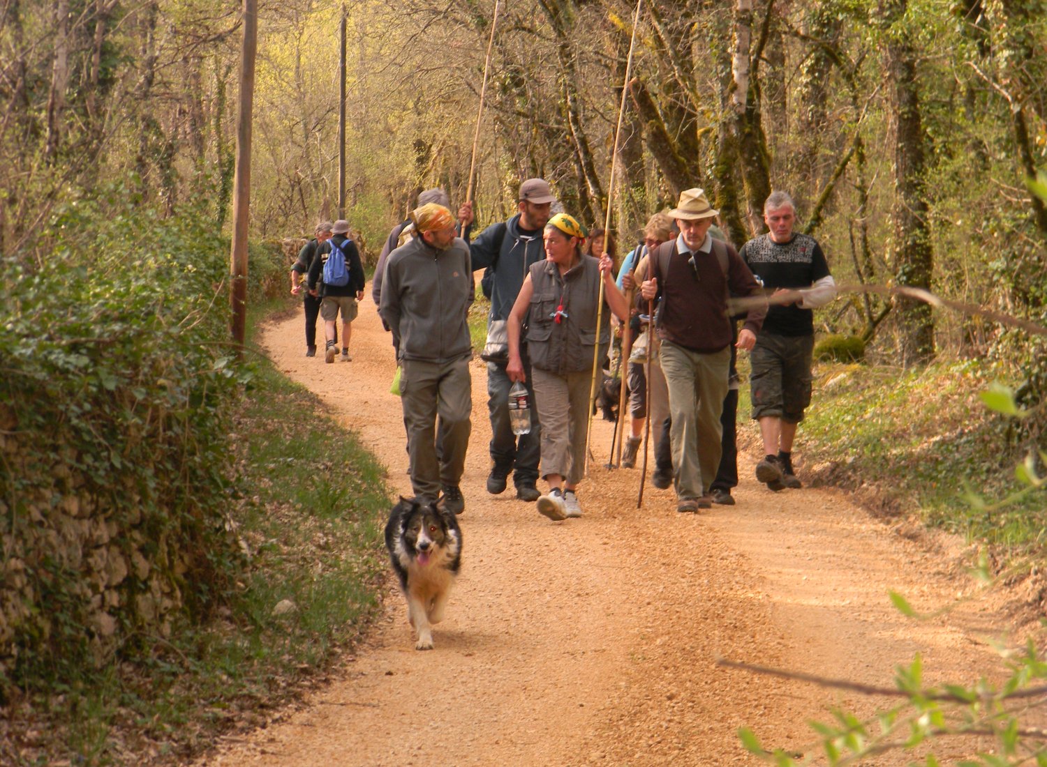 Les marcheurs de l'espérance sur les chemins de Compostelle
