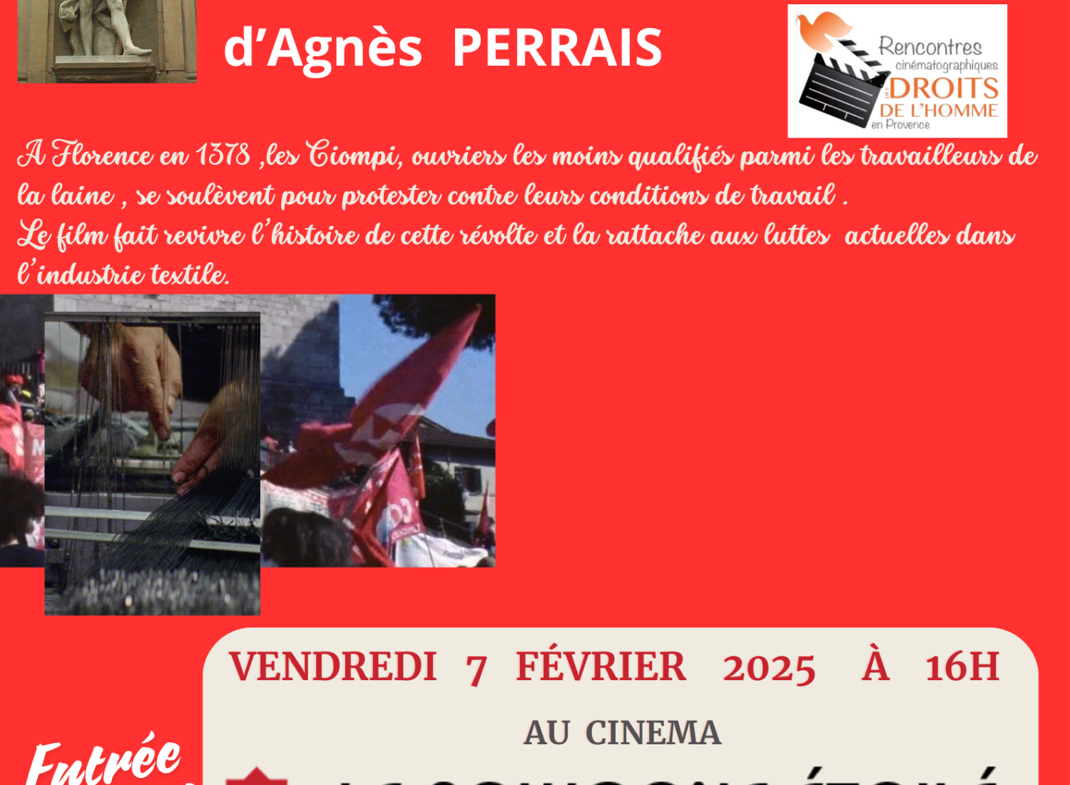 Affiche Projection film Ciompi